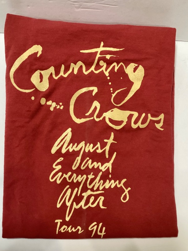 Photo 1 of COUNTING CROWS AUGUST AND EVERYTHING AFTER TOUR 94 - STAGING INC LTD. EDITION STAFF SHIRT