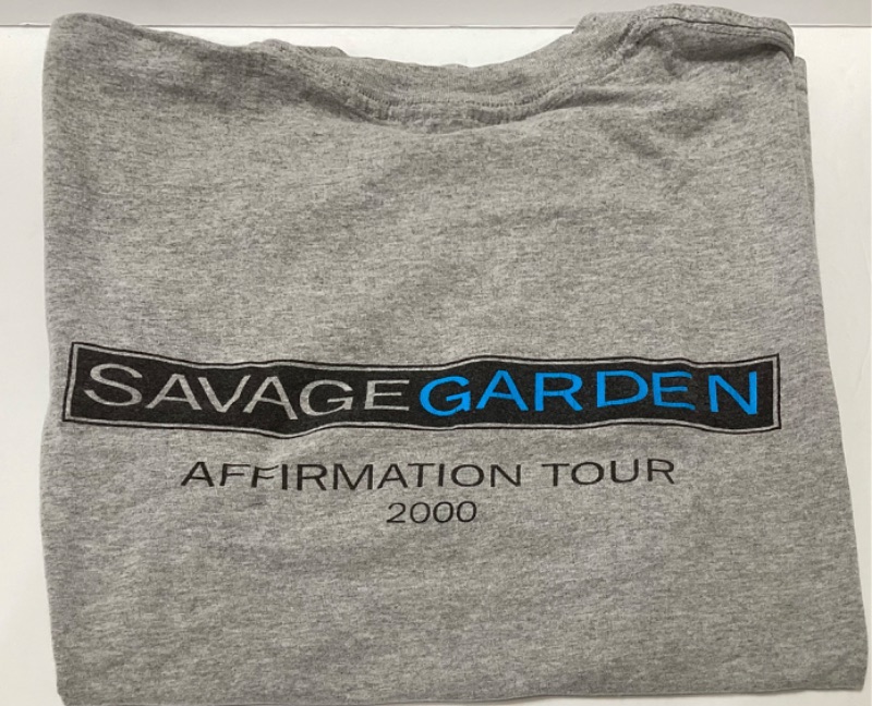 Photo 1 of SAVAGE GARDEN AFFIRMATION TOUR 2000- LTD EDITION-UPSTAGING INC STAFF SHIRT