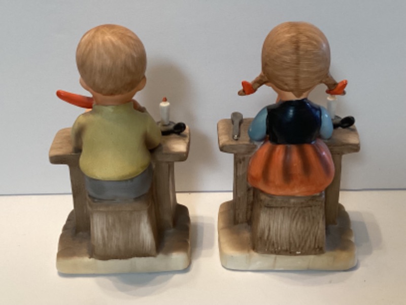 Photo 2 of BOY & GIRL STUDY TIME & MEALTIME BLESSINGS STATUES- UCAGCO MADE IN JAPAN
5.5”