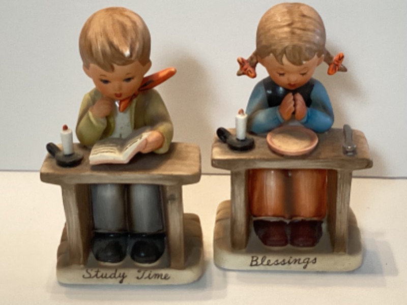 Photo 1 of BOY & GIRL STUDY TIME & MEALTIME BLESSINGS STATUES- UCAGCO MADE IN JAPAN
5.5”