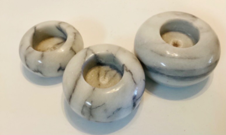 Photo 1 of MARBLE CANDLE HOLDERS