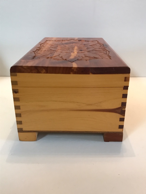 Photo 1 of VINTAGE CARVED JEWELRY BOX