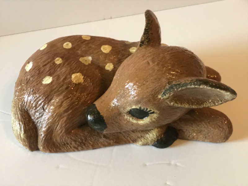 Photo 2 of HAND PAINTED BABY FAWN PAIR- PORCH DECOR