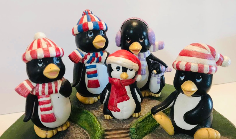 Photo 4 of VINTAGE HANDCRAFTED CHRISTMAS PENGUINS