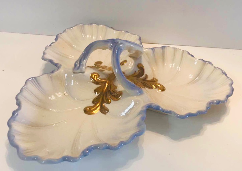 Photo 2 of VINTAGE PORCELAIN RELISH / NUT DISH 