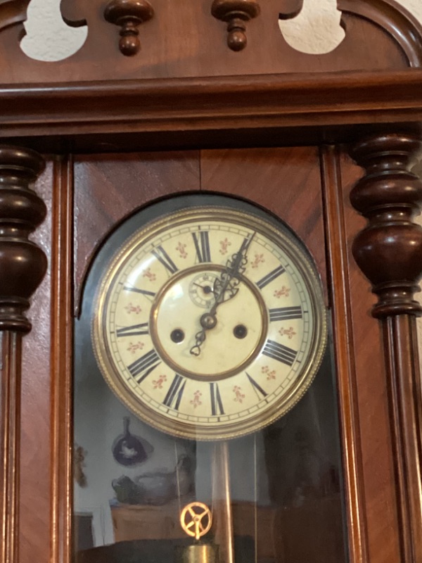 Photo 2 of ANTIQUE ATLAS CLOCK