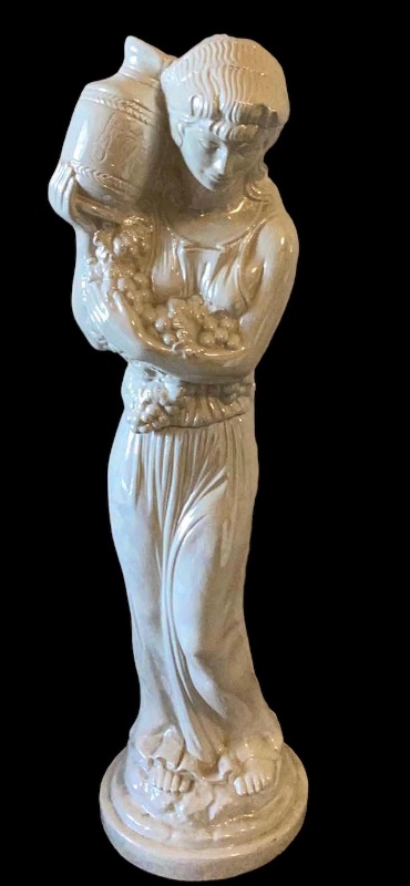 Photo 1 of VINTAGE POMONA STATUE - HANDCRAFTED, 1975 - CAN BE CONVERTED TO LAMP COMES WITH SHADE 