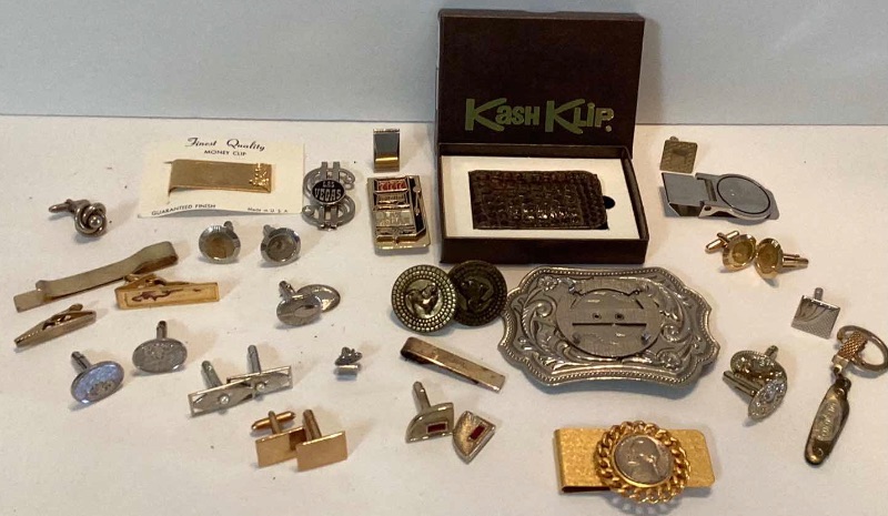 Photo 1 of VINTAGE MENS CUFFLINKS/ MONEY CLIPS AND MORE 
