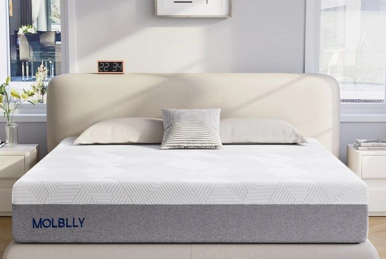 Photo 1 of MOLBLLY ORIGINAL GEL MEMORY FOAM MATTRESS,FIBERGLASS FREE,QUEEN,10-INCH

