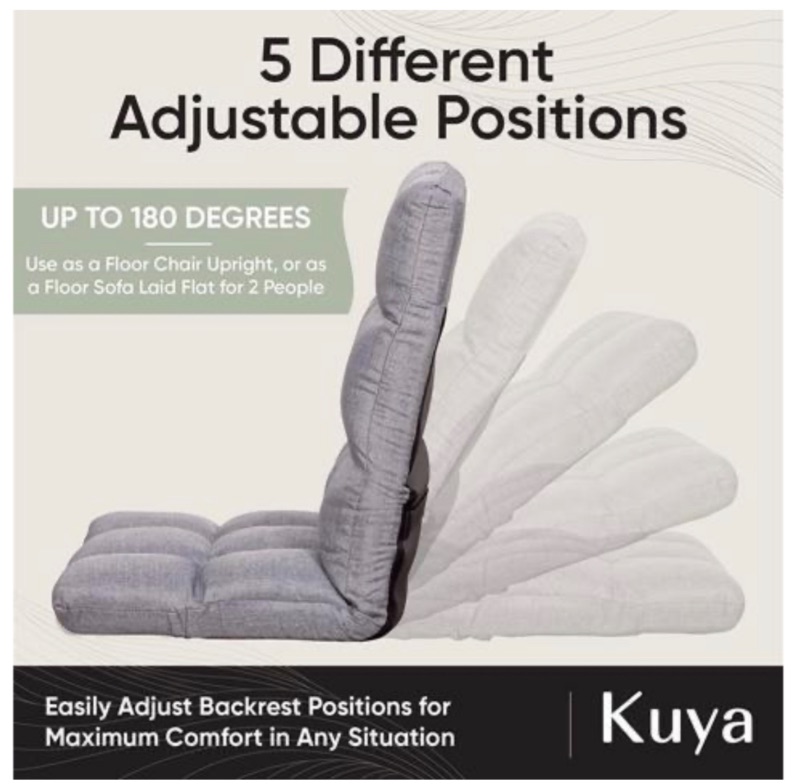 Photo 2 of KUYA FLOOR CHAIR 5 DIFFERENT POSITIONS - MORE OF THIS COLLECTION IN AUCTION 