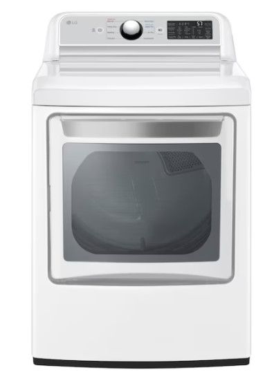 Photo 1 of LG 7.3 CU. FT. ULTRA LARGE CAPACITY SMART WI-FI ENABLED ELECTRIC DRYER WITH SENSOR DRY TECHNOLOGY
