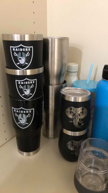 Photo 3 of NEW REDUCE 40OZ COLD1 VACUUM INSULATED STAINLESS STEEL STRAW TUMBLER MUGS, RAIDERS INSULATED CUPS KEEPS DRINKS COLD FOR 40 HOURS & MORE 