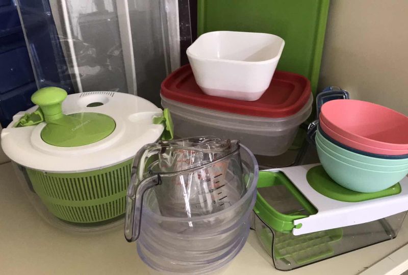 Photo 2 of KITCHEN STORAGE CONTAINERS, SALAD SPINNER, BOWLS AND MORE 