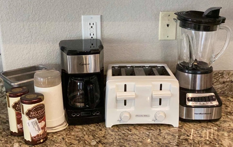 Photo 1 of KITCHEN ESSENTIALS, COFFEE POT, TOASTER, BLENDER AND MORE