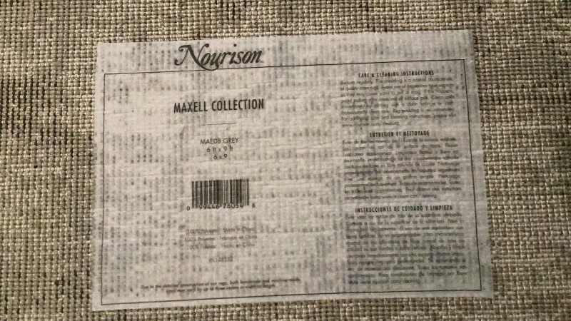 Photo 4 of NOURISON MAXELL COLLECTION MAE08 GREY AREA RUG 6FTx9FT