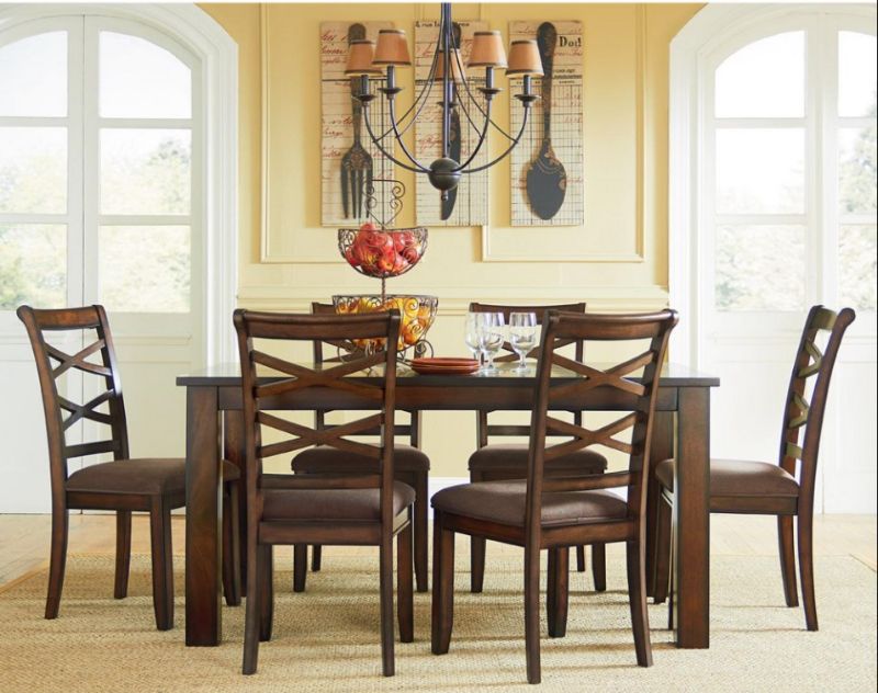 Photo 1 of REDONDO DINING ROOM COLLECTION 7 PIECES 36”x60”x30.5”36”