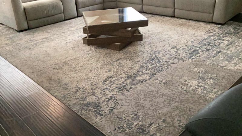 Photo 1 of TARRA WILDE ABSTRACT DISTRESSED AREA RUG