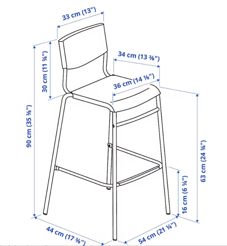 Photo 5 of STIG BLACK STACKABLE BAR STOOLS - MORE OF THIS COLLECTION IN AUCTION-SEAT TO FLOOR H-25”