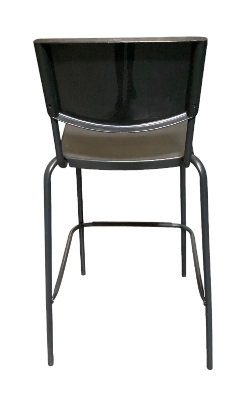 Photo 1 of STIG BLACK STACKABLE BAR STOOLS - MORE OF THIS COLLECTION IN AUCTION-SEAT TO FLOOR H-25”