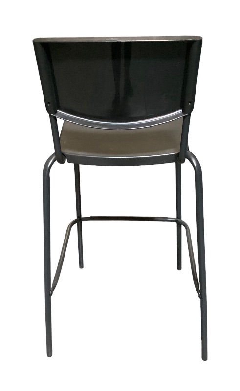 Photo 3 of STIG BLACK STACKABLE BAR STOOLS - MORE OF THIS COLLECTION IN AUCTION-SEAT TO FLOOR H-25”