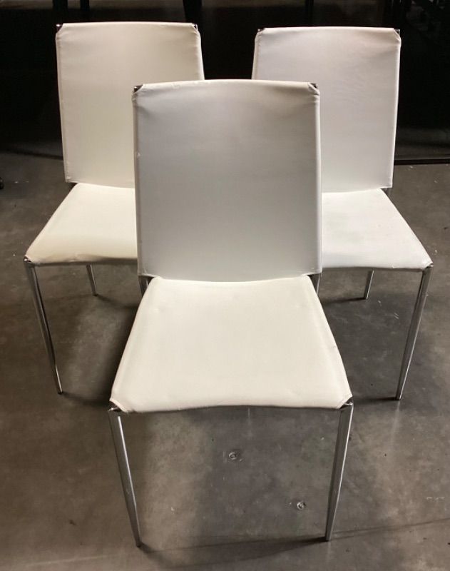 Photo 1 of 3 ZUO MODERN ALEX DINING ROOM CHAIRS - SOME SCUFFS AND SCRAPS - SEE PHOTOS- MORE OF THIS COLLECTION IN AUCTION