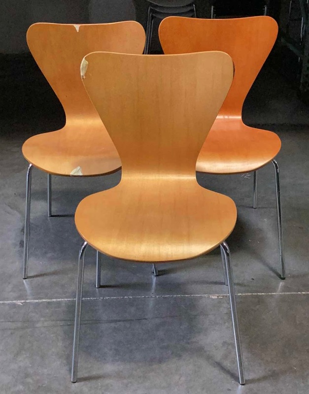 Photo 1 of JACOBSON MID CENTURY SIDE CHAIR - PLEASE SEE PHOTOS SOME DAMAGE 