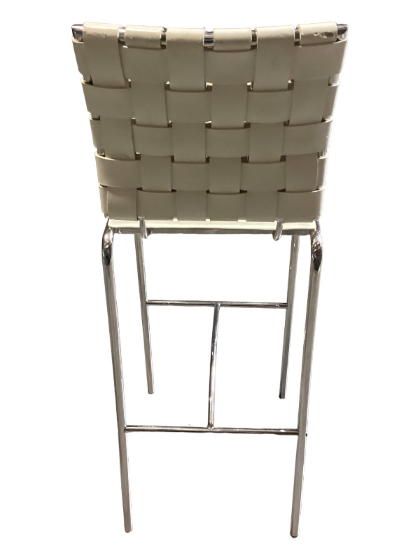 Photo 4 of ZUO 29”CRISS CROSS BAR CHAIR-SOME MINOR SCUFFS AND WEAR ON SEAT OR BACK OF CHAIR - MORE OF THIS COLLECTION IN AUCTION 