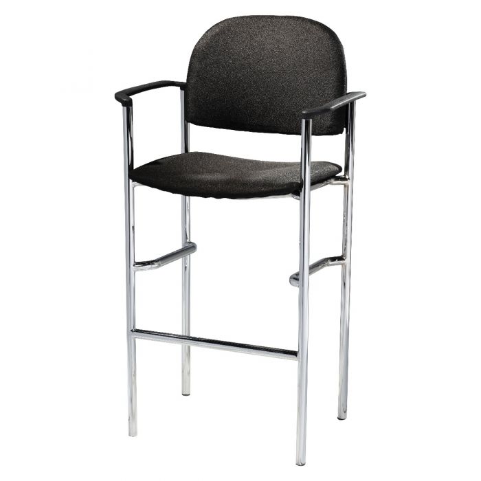 Photo 1 of SYNTAX DESIGN STACKABLE ARMED BAR STOOL DIRECTOR STYLE H 43”- MORE OF THIS ITEM IN AUCTION