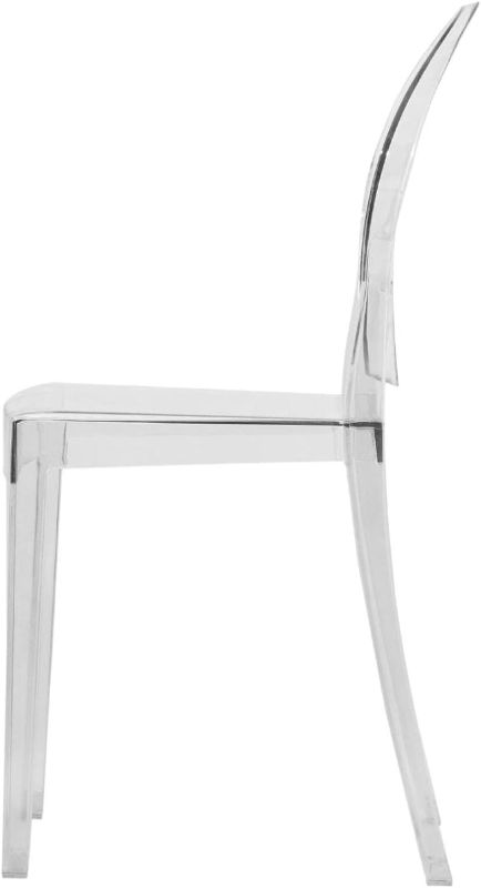 Photo 1 of LEISURE MOD MARIAN MCM ACRYLIC STACKABLE CLEAR ACCENT CHAIR 16”x20”x18”- MORE OF THIS COLECTION IN AUCTION