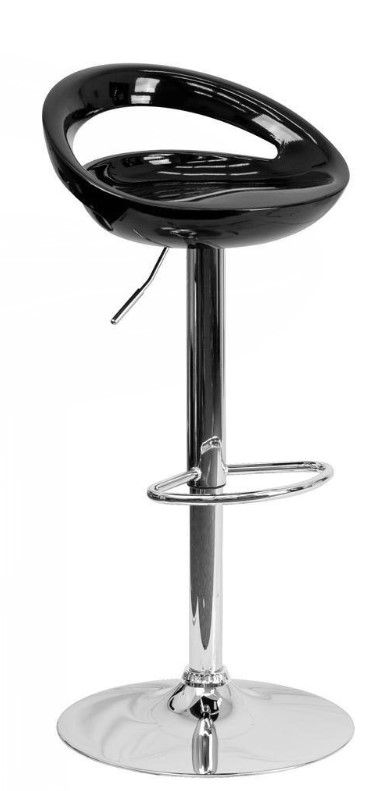 Photo 1 of TICKEL BAR STOOL ADJUSTABLE BLACK 18”x 16”x 23”-31” - MORE OF THIS COLLECTION IN AUCTION