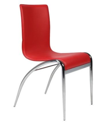 Photo 1 of ERO GRACE RED EMMA SIDE CHAIR 18”x20”x18” -  MORE OF THIS COLLECTION IN AUCTION