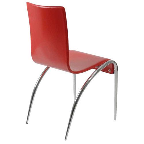 Photo 2 of ERO GRACE RED EMMA SIDE CHAIR 18”x20”x18” -  MORE OF THIS COLLECTION IN AUCTION