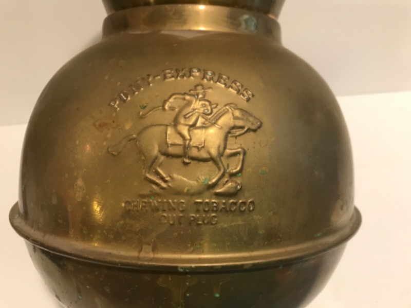 Photo 3 of VINTAGE PONY EXPRESS CHEWING TOBACCO SPITON