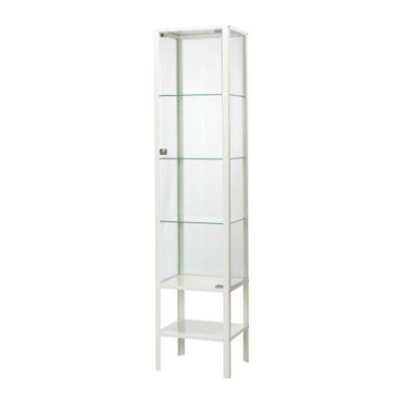 Photo 1 of BIBBY WHITE LOCKABLE DISPLAY CABINET 16”x 13”x 69”-MORE OF THIS COLLECTION IN AUCTION