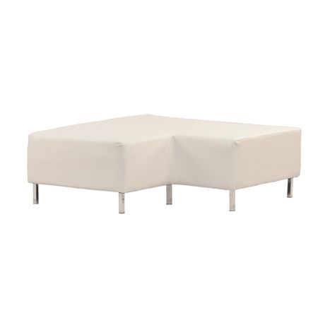 Photo 1 of DIEGO L-SHAPED OTTOMAN WHITE 48”x 48”x 18”-MORE OF THIS COLLECTION IN AUCTION