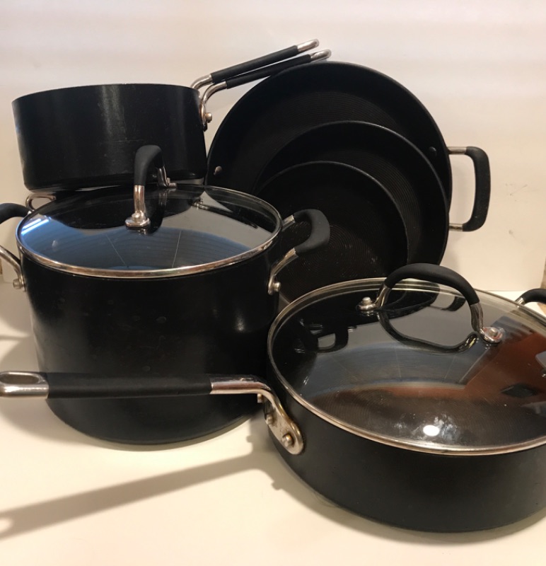 Photo 1 of CIRCULON COMMERCIAL POT AND PAN SET - SOME WITH A LITTLE MORE WARE THEN OTHERS