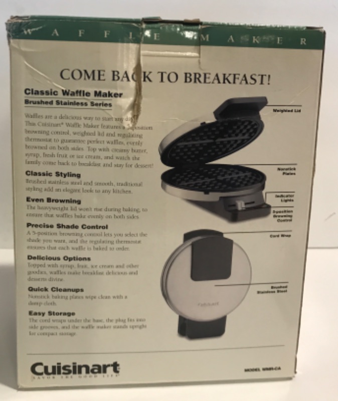 Photo 5 of BREAKFAST COLLECTION- CUISINART WAFFLE MAKER, TOASTER AND MORE