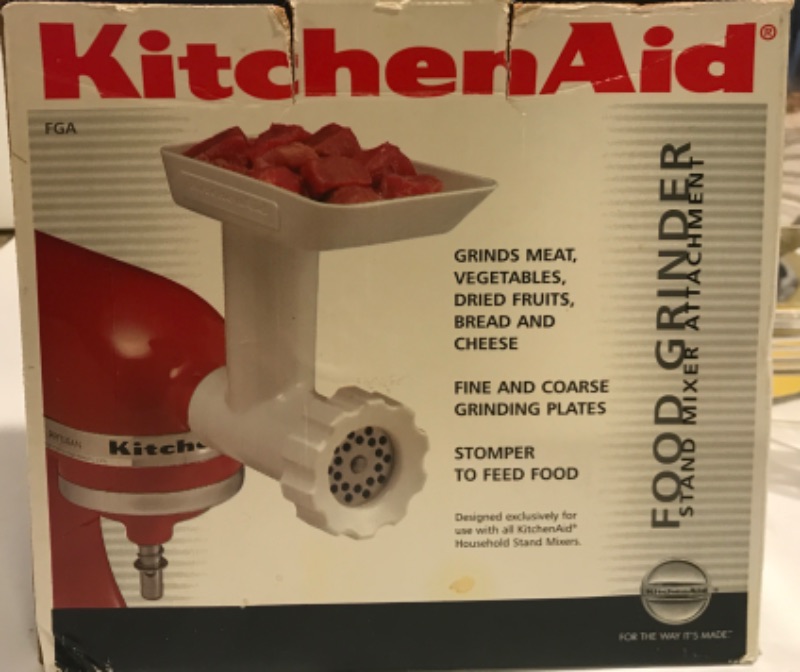 Photo 5 of KITCHENAID 5-Q ARTISAN TILT YELLOW STAND MIXER W / FOOD GRINDER ATTACHMENT