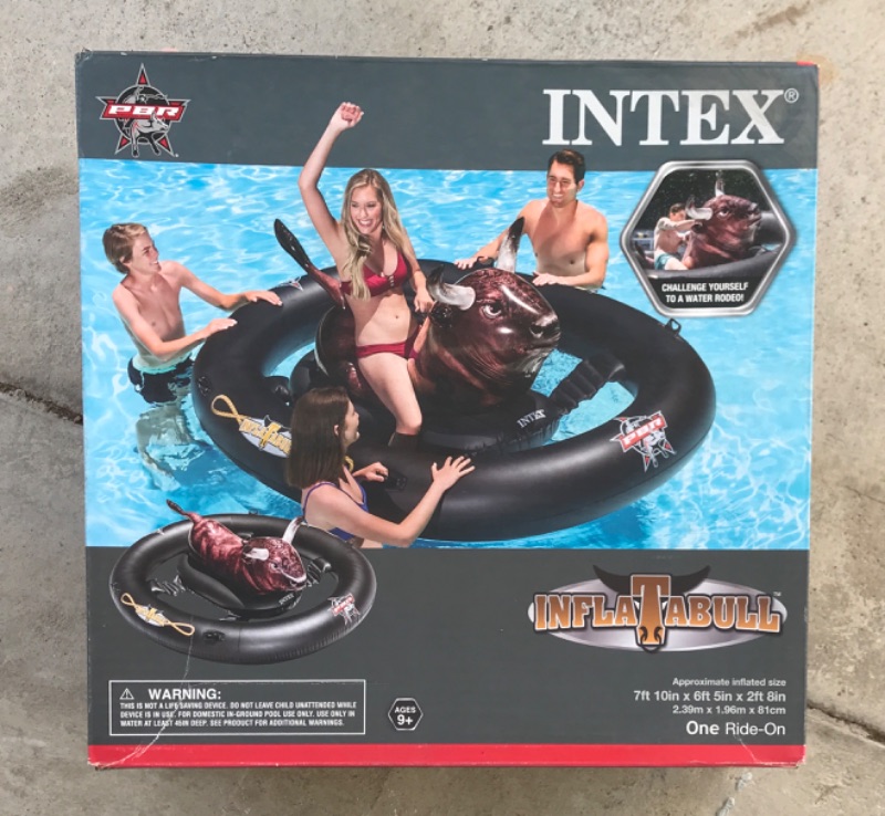 Photo 1 of NIB INTEX INFLATABULL POOL FLOAT