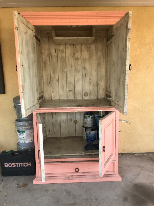 Photo 2 of VINTAGE STORAGE CABINET-CONTENTS NOT INCLUDED- 42”x 28”x 81”