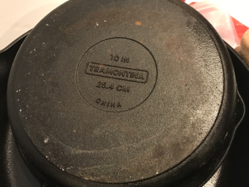 Photo 3 of CAST IRON TRAMONTINA FRYING PANS