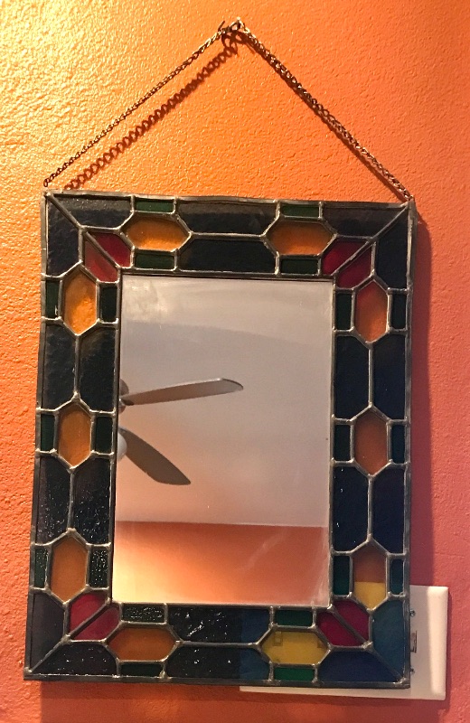 Photo 1 of HANDCRAFTED STAINED GLASS MIRROR 15”x 20”