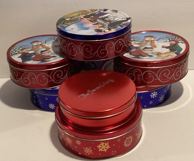 Photo 2 of SEASONAL TINS-SOME WITH HARDWARE