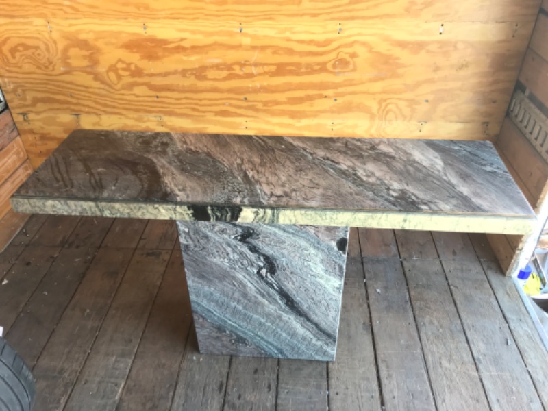 Photo 1 of MARBLE FINISHED ENTRY/ SOFA TABLE 55”x16”x29”