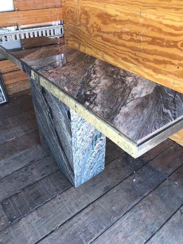 Photo 1 of MARBLE FINISHED ENTRY/ SOFA TABLE 55”x16”x29”