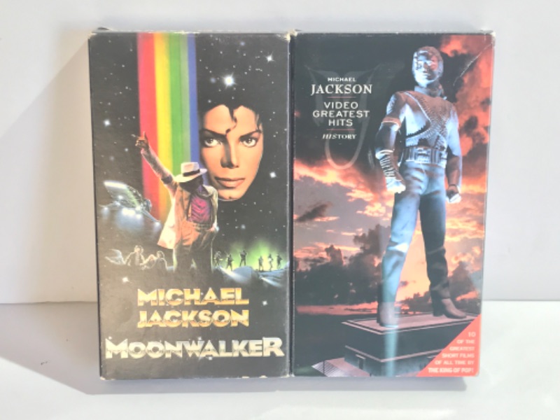 Photo 1 of MICHAEL JACKSON 1995 VINTAGE CLASSIC MOONWALKER & THRILLER DVD SET