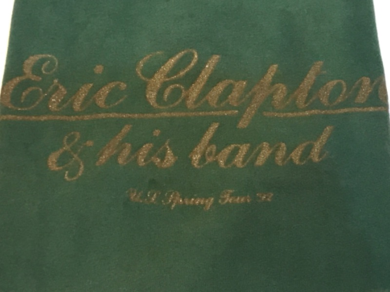 Photo 1 of ERIC CLAPTON & HIS BAND 1992CONCERT TOUR CREW T-SHIRT FROM UPSTAGING LIGHTING AND TRANSPORT CHICAGO