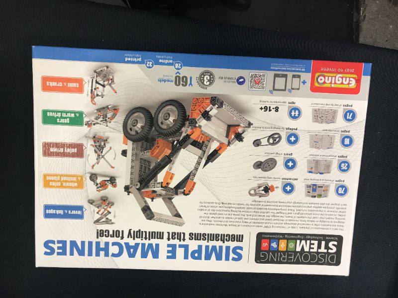 Photo 1 of Engino Discovering STEM Simple Machines Mechanisms That Multiply Force | 60 Working Models | Illustrated Instruction Manual | Theory & Facts | Experimental Activities | STEM Construction Kit