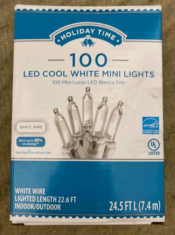 Photo 2 of HOLIDAY TIME COOL WHITE LED CHRISTMAS LIGHTS (5BOXES 400CT TOTAL)