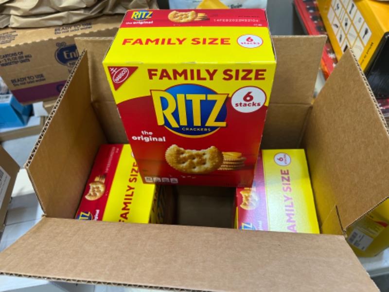 Photo 2 of RITZ Original Crackers, Family Size, 20.5 oz -- 3 PACK, Best Before FEB 14 2022